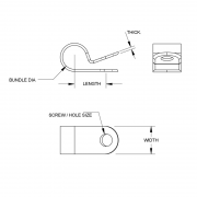 P Clips - Stainless Steel