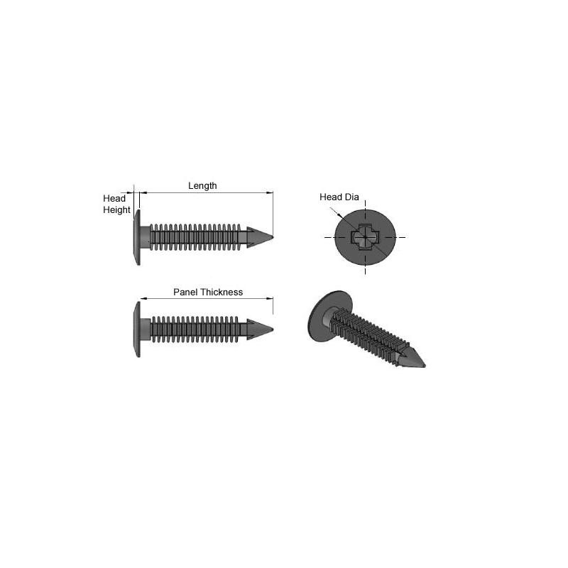 Nyfast removable standard Fir Tree Clips