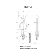 Stand-off Twist Lock Ties
