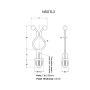 Stand-off Twist Lock - Fir Tree