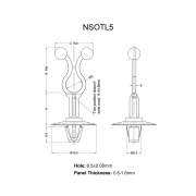 Stand-off Twist Lock Ties