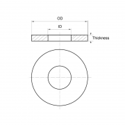 DIN 9021 Nylon Penny Washers
