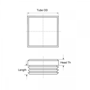 Tube Insert Square Imperial
