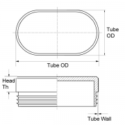 Tube Insert Oval Metric