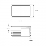 Tube Insert Rectangular Metric