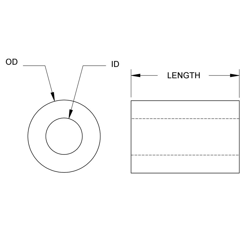Special Metric Nylon Spacers M10