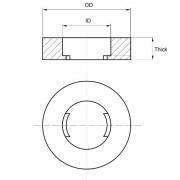Anti-Loss Metric Retaining Washer