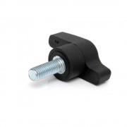 2 lobe offset wing knob male
