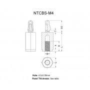 Metric Thread Circuit Board Support - M4