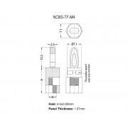 Threaded Hex PCB Support Non-Locking Bayonet - M4