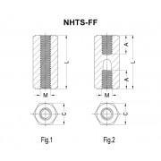 Alternative Metric Tapped Hex Nylon Spacers