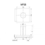 Self Adhesive Flat Top Support Post