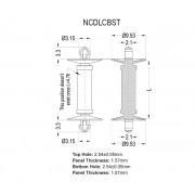 Dual Locking Support Posts Cupped Teardrop