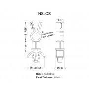 Nylon Standoff Locking Wire Harness Clip
