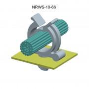 Nylon Round Wire Saddle Clip - NRWS-10-66