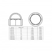 Metric Hex Nut and Screw Cover
