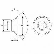 Nylon Countersunk Insulation Shoulder Washer
