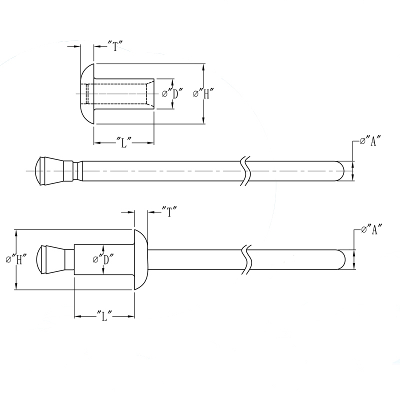 Nyfast Nylon Clinch Rivet