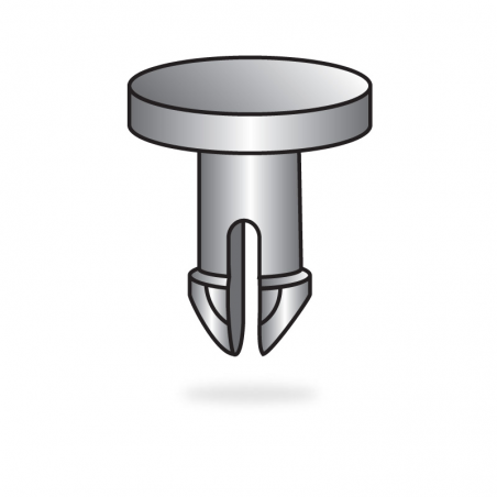 thumbnail image 2 of Black Plastic Push-On Decorative Cap Nuts For 5/8" Studs Or Shafts - 2 Pack, Zinc Insert 2 of 11