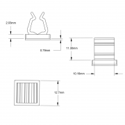 Self Adhesive Top Entry Cable Clamps