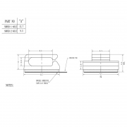 Side Entry Square Cable Clips