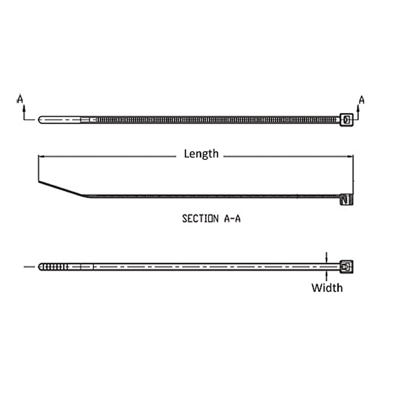 Cable Ties Nylon, Steel, Releasable, Coloured Nyfast