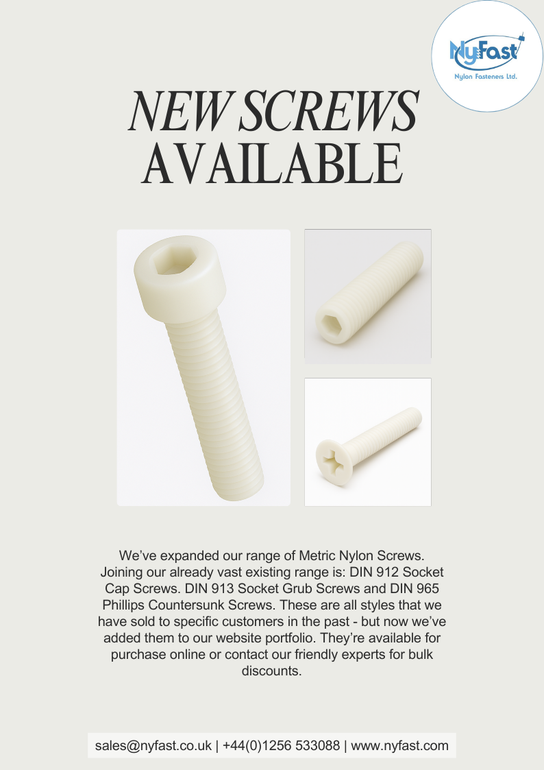 NEW SCREWS AVAILABLE